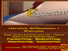 Tablet Screenshot of facesittingparadise.com
